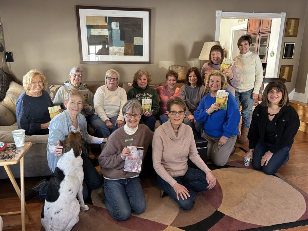 Members gathered to discuss “The Language of Flowers,” a 2011 novel by Vanessa Diffenbaugh. The book tells the story of Victoria Jones, an eighteen-year-old who has aged out of the foster care system. She uses the Victorian-era language of flowers to express emotions such as grief, love, and mistrust. The novel explores themes of trauma, healing, and the search for maternal love. Members shared their perspectives on the book. (January 2026)